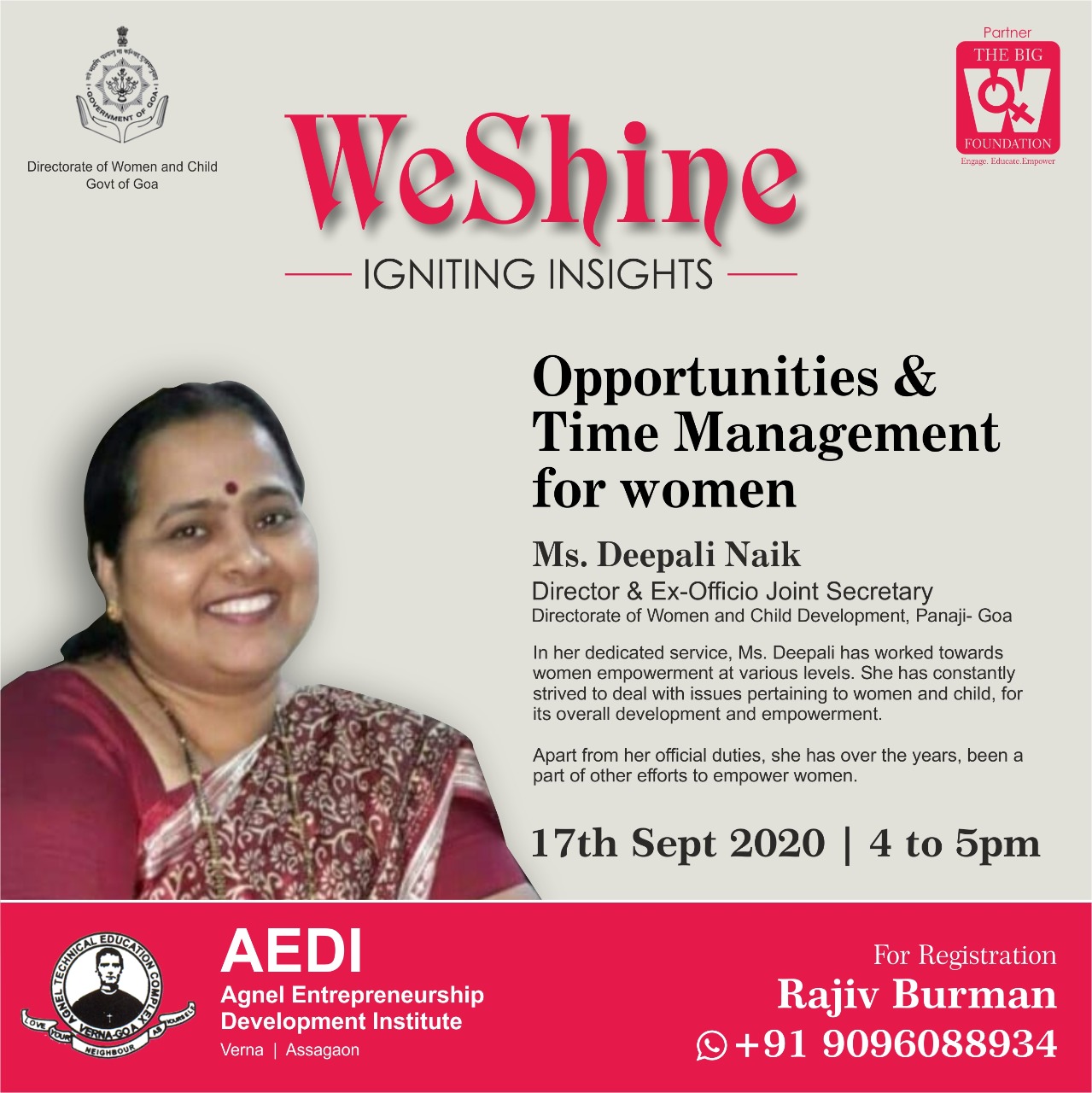 ciba-WeSHINE - Opportunities & Time Management for women